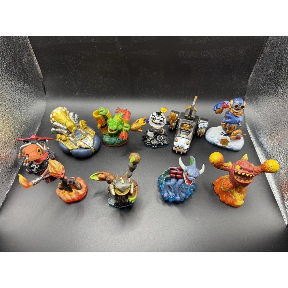 Skylanders Lot Of 10 Figures & Vehicles Trap Team Swap Force Imaginators Mixed